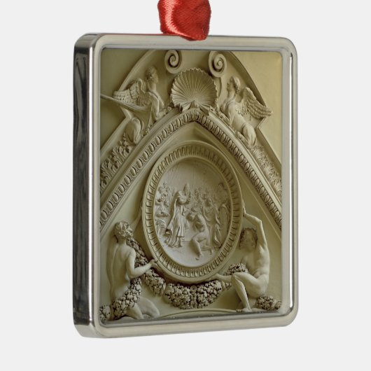 Medallion met de Baptisme van Constantine Metalen Ornament (Rechts)