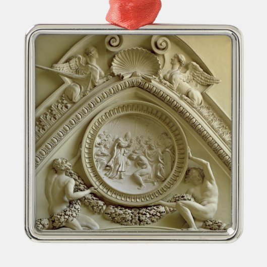 Medallion met de Baptisme van Constantine Metalen Ornament (Voorkant)