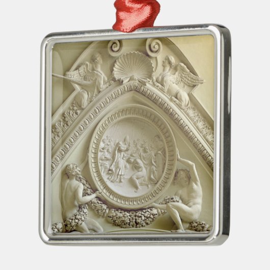 Medallion met de Baptisme van Constantine Metalen Ornament (Links)