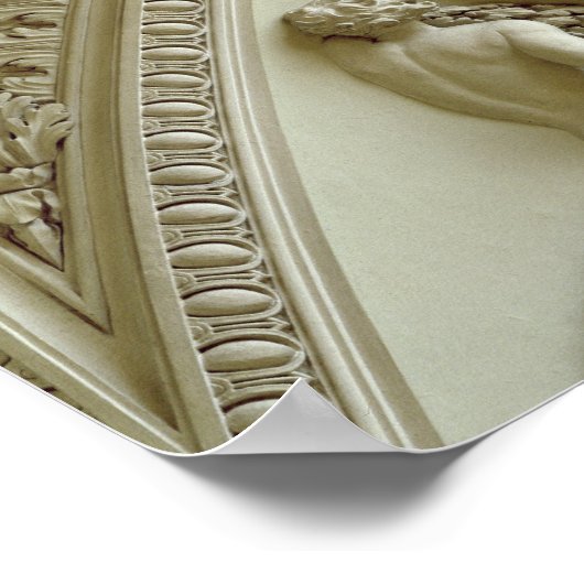 Medallion met de Baptisme van Constantine Poster (Hoek)