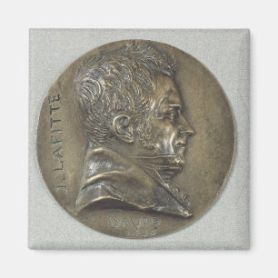 Medallion met een portret van Jacques Lafitte Magneet