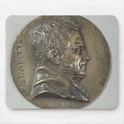 Medallion met een portret van Jacques Lafitte Muismat (Voorkant)