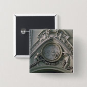 Medallion met Emperor Constantine Vierkante Button 5,1 Cm (Voorkant /achterkant)