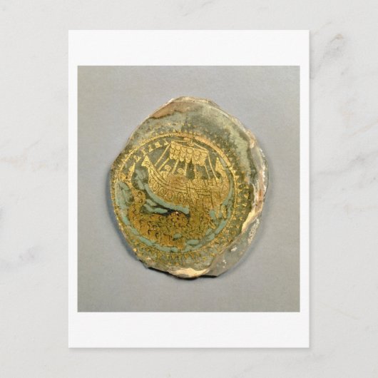 Medallion met Jonah en de walvis, Roman, 4t Briefkaart (Voorkant)