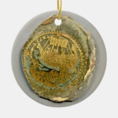 Medallion met Jonah en de walvis, Roman, 4t Keramisch Ornament (Voorkant)
