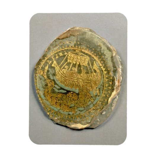 Medallion met Jonah en de walvis, Roman, 4t Magneet (Verticaal)