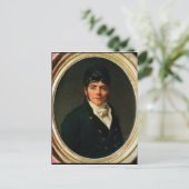 medallion Portrait of the Comte Esteve, 1804 Briefkaart (Staand voorkant)