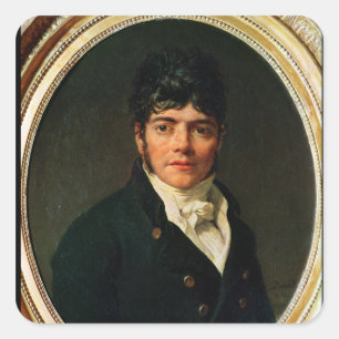 medallion Portrait of the Comte Esteve, 1804 Vierkante Sticker