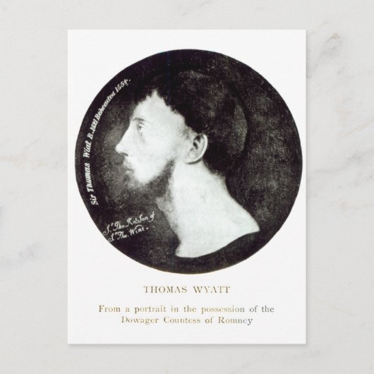 Medallion portret briefkaart (Voorkant)