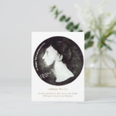 Medallion portret briefkaart (Staand voorkant)