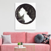 Medallion portret canvas afdruk (Insitu (Woonkamer))