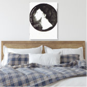 Medallion portret canvas afdruk (Insitu (Slaapkamer))