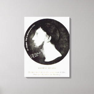 Medallion portret canvas afdruk