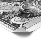 Medallion Portret van Louis XIV Poster (Hoek)