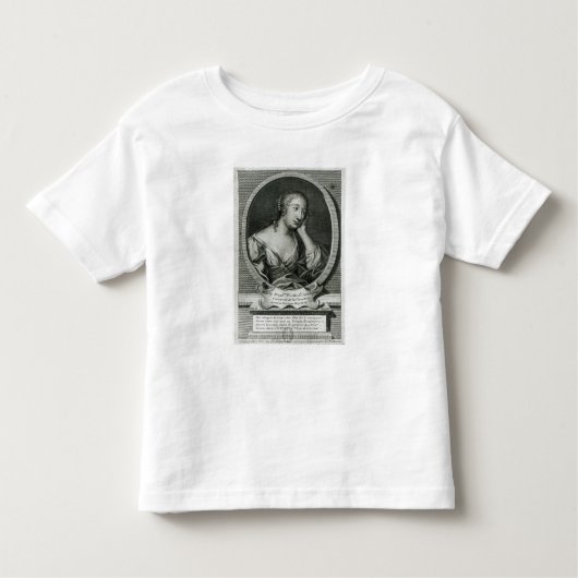 Medallion-portret van Madame de La Fayette Kinder Shirts (Voorkant)