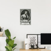 Medallion-portret van Madame de La Fayette Poster (Thuiskantoor)