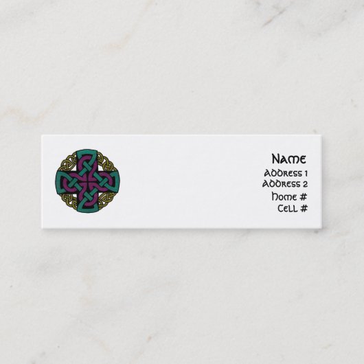 Medallion-profielkaarten Mini Visitekaartje (Voorkant)