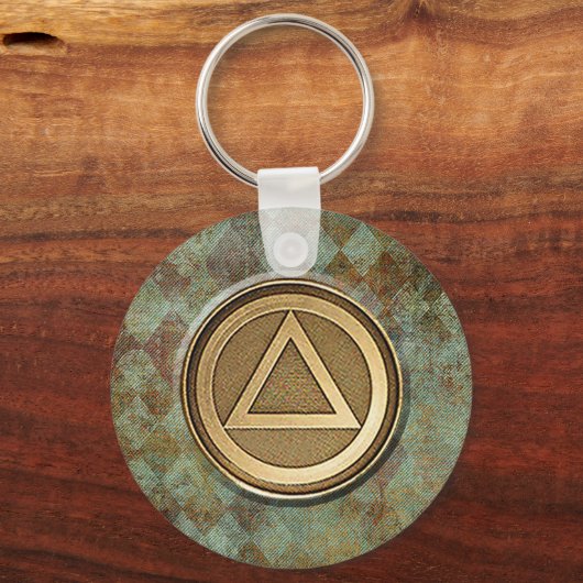 Medallion Recovery Sobriety Sober Sleutelhanger (Voorkant)