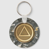 Medallion Recovery Sobriety Sober Sleutelhanger (Voorkant)