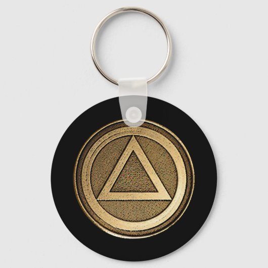 Medallion Recovery Sobriety Sober Sleutelhanger (Voorkant)