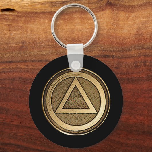 Medallion Recovery Sobriety Sober Sleutelhanger (Voorkant)