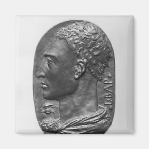 Medallion Self Portrait Magneet