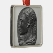 Medallion Self Portrait Metalen Ornament (Rechts)