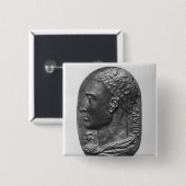Medallion Self Portrait Vierkante Button 5,1 Cm (Voorkant /achterkant)