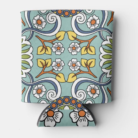 Medallion Turks Stijl Patroon Blikjeskoeler (Voorkant)