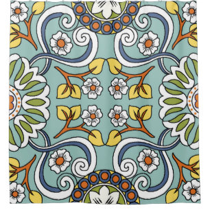 Medallion Turks Stijl  Patroon Douchegordijn
