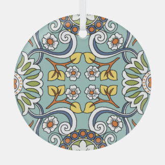 Medallion Turks Stijl Patroon Glas Ornament