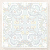 Medallion Turks Stijl Patroon Glazen Onderzetter (Achterkant)