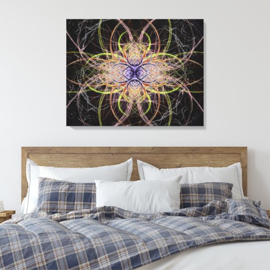 Medallion van Alexandra Cook van Linandara Canvas Afdruk (Insitu (Slaapkamer))