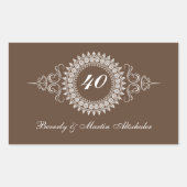 Medallion Verander het Nummer Jubileum Sticker (Voorkant)