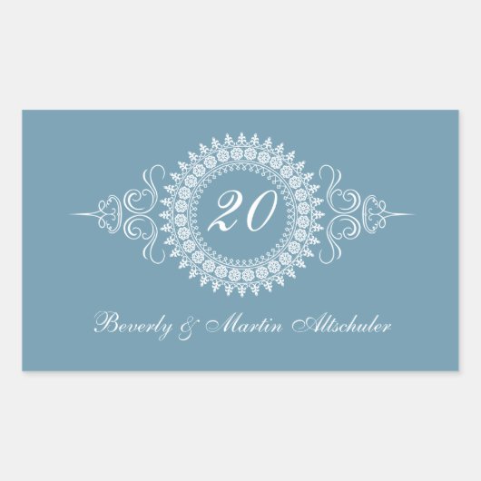 Medallion Verander het Nummer Jubileum Sticker (Voorkant)