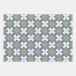 Medallion Wrapping Papier Flat Sheet Set van 3 Inpakpapier Vel