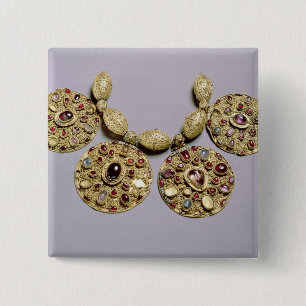 Medallions uit de Barmy Collar Vierkante Button 5,1 Cm