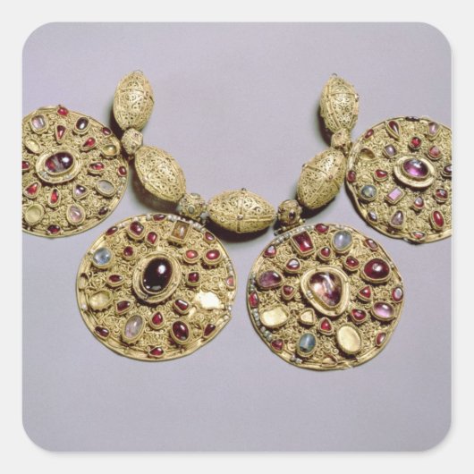 Medallions uit de Barmy Collar Vierkante Sticker (Voorkant)