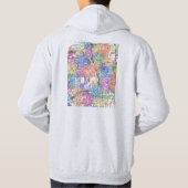 Medan Indonesia City Map Hoodie (Achterkant)
