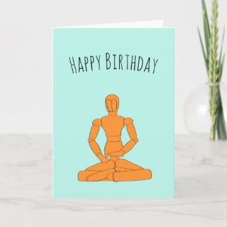 Medatie van Mannequin Birthday Card Kaart