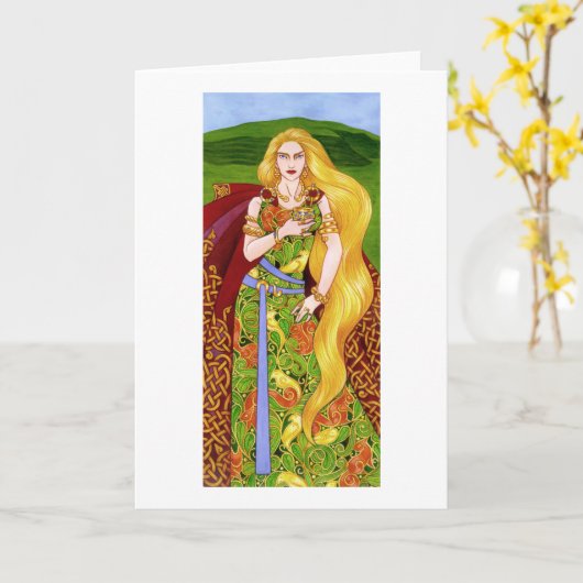 Medb Greeting Kaart (Gele Bloem)