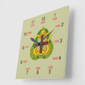 MEDCOM DUI - Militaire Tijdsklok Vierkante Klok (Hoek)