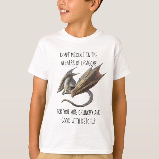 Meddle niet in de Aangelegenheden van Dragons T-shirt (Voorkant)