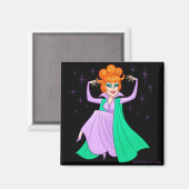 "Meddlesome Mother" Vierkante magneet van Glen Han (Voorkant / Achterkant)