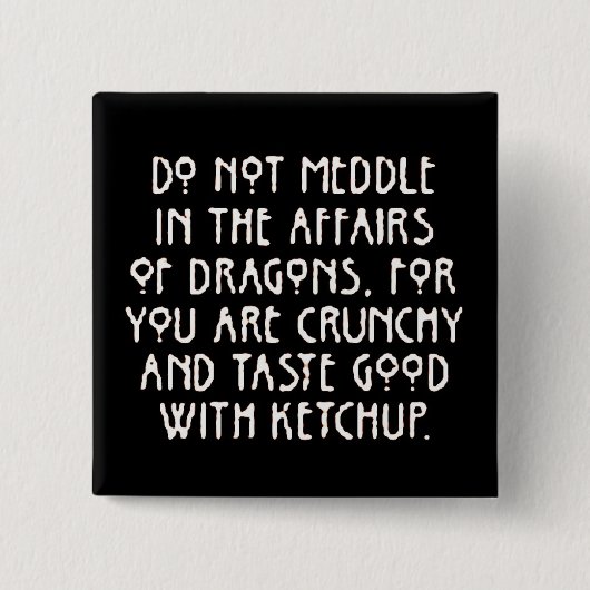 MeddlewithDragons Vierkante Button 5,1 Cm (Voorkant)