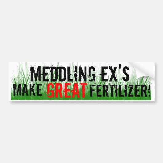 MEDDLING EX'S BUMPERSTICKER (Voorkant)