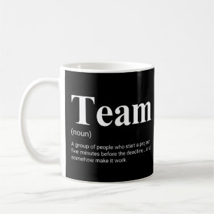 Mede- en collega's Grappige teamdefinitie Koffiemok