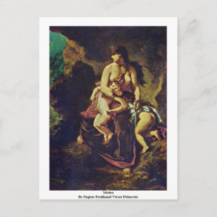 Medea By Eugène Ferdinand Victor Delacroix Briefkaart