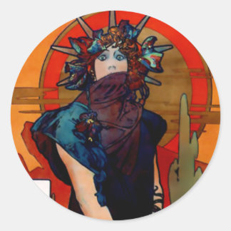 Medea (detail) ronde sticker
