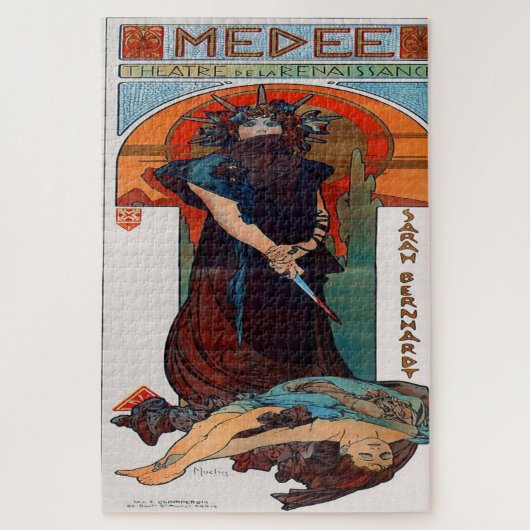 Medea: Een fascinerende Art Nouveau Legpuzzel (Verticaal)